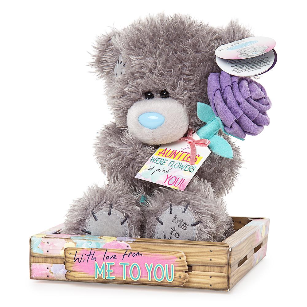7" Auntie Me to You Bear With Flowers Extra Image 1